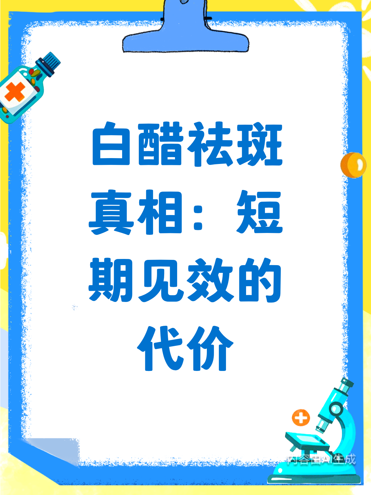 白醋祛斑(老年斑消除最好的方法)